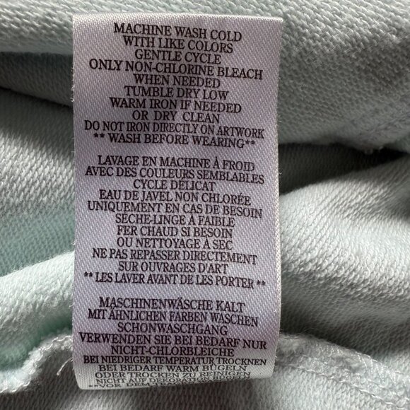 Peloton Size L White Blue Sunburst Tie-Dye Half Zip Pullover Hoodie Sweatshirt - Picture 8 of 15